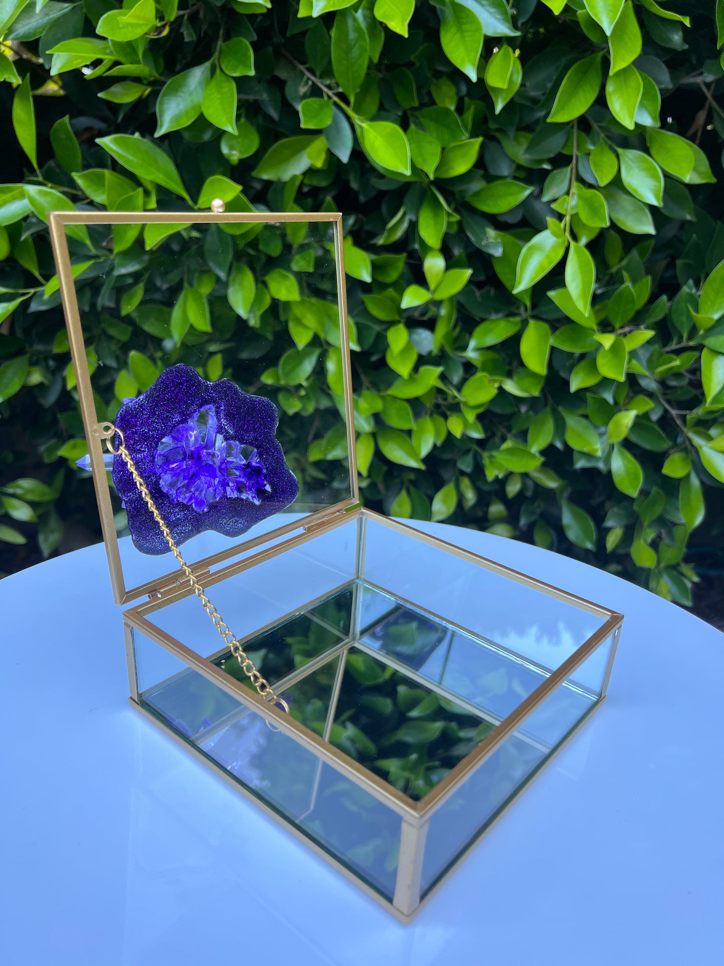 Violet Glass Box